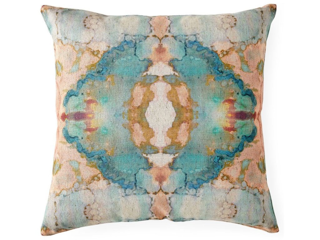Spectrum Pillow - Blush/Aqua