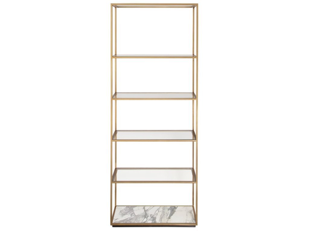 Floating Plane Etagere - Marble/Brass