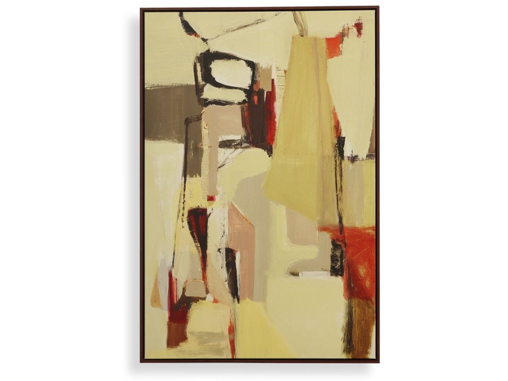Peaches Framed Canvas