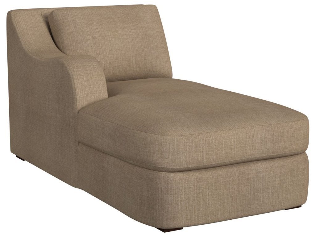 Big Wave Chaise, Left Arm Facing - Lush Tawny