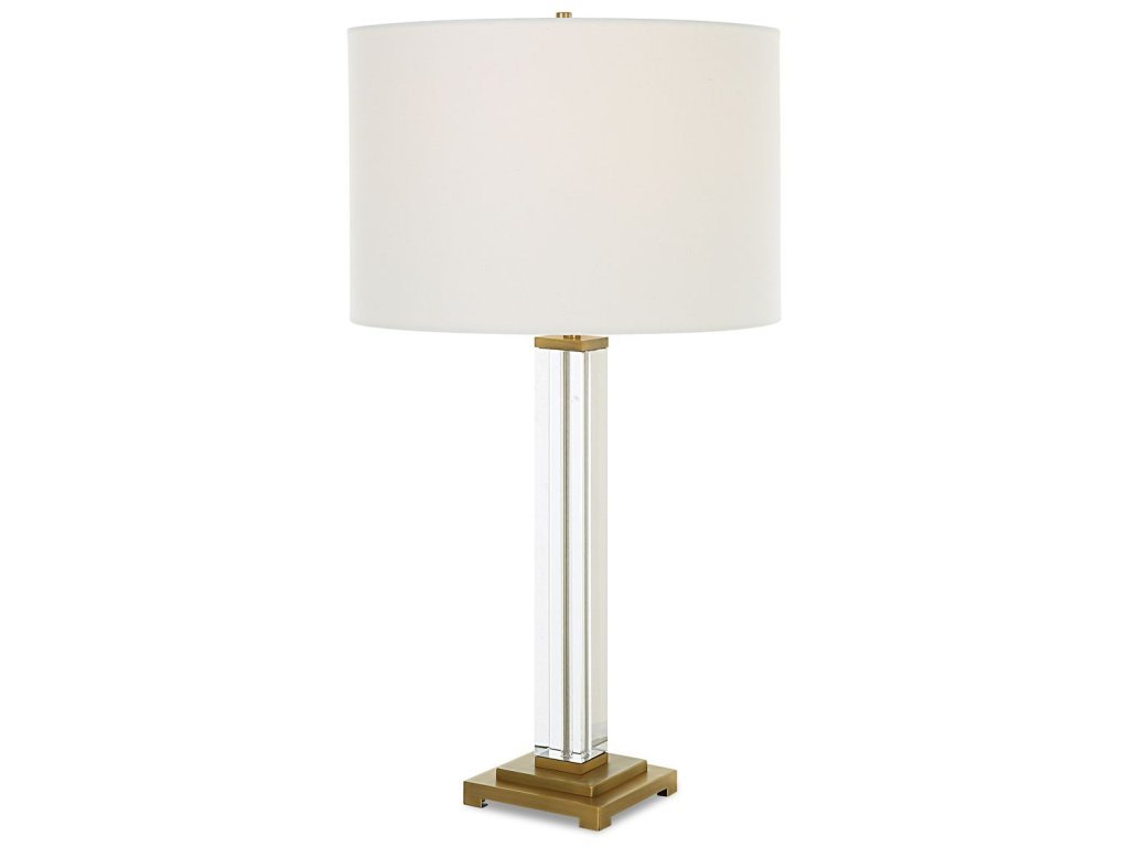Crystal Column Table Lamp