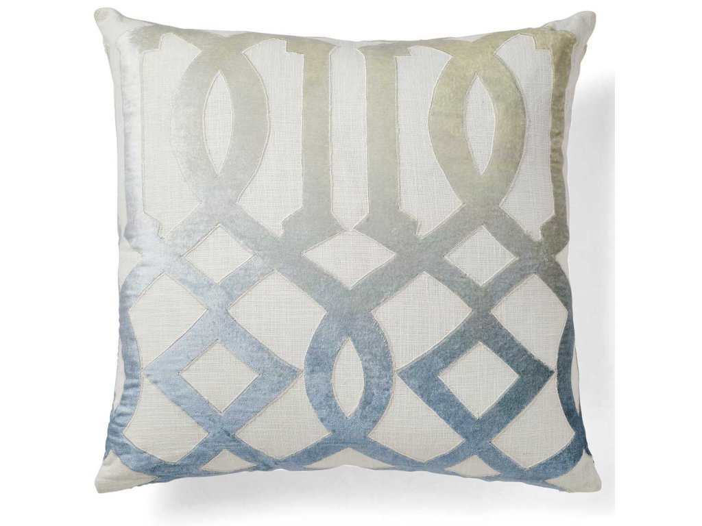 Ombre Fret Pillow - Blue