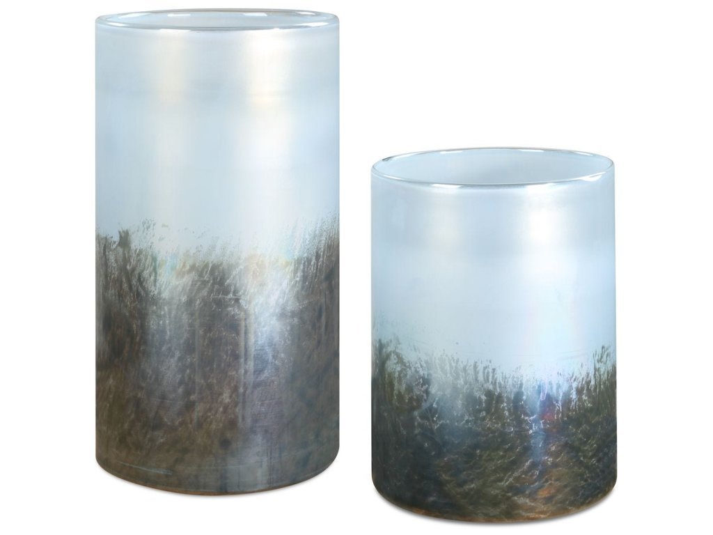 Midnight Mist Vases, S/2