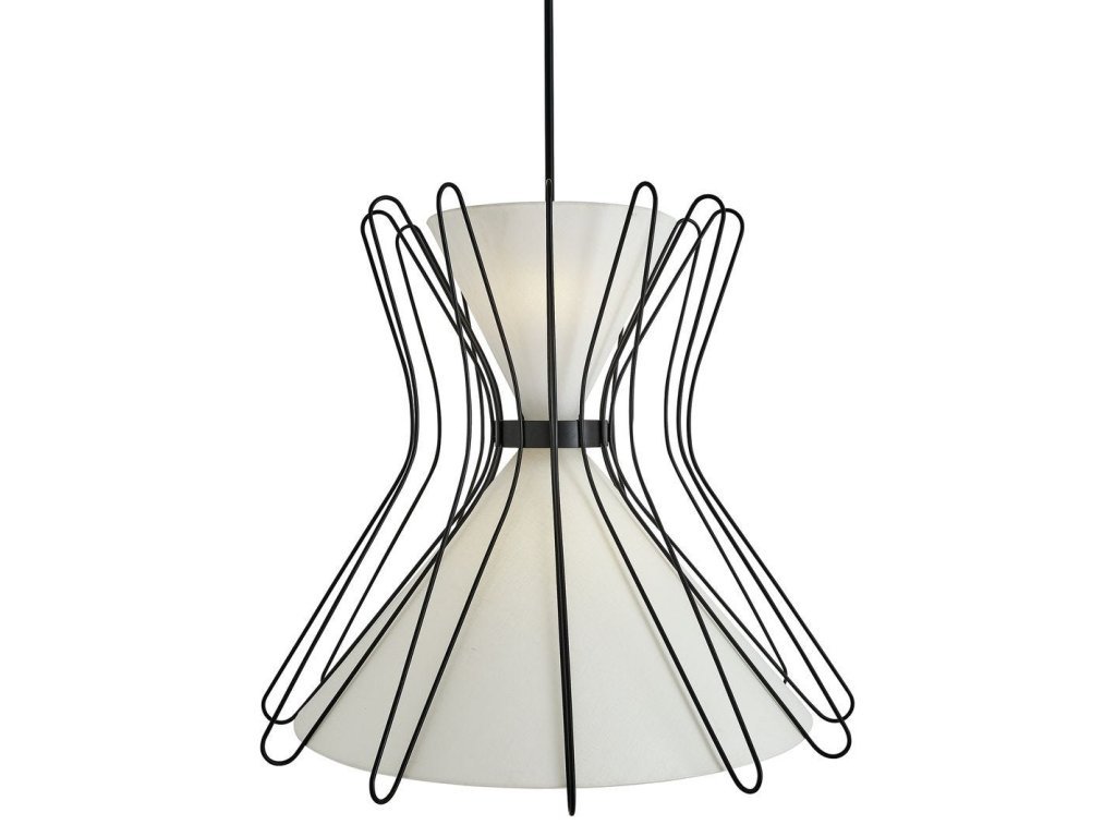 Boomerang, 4 Lt Pendant - Black Grande