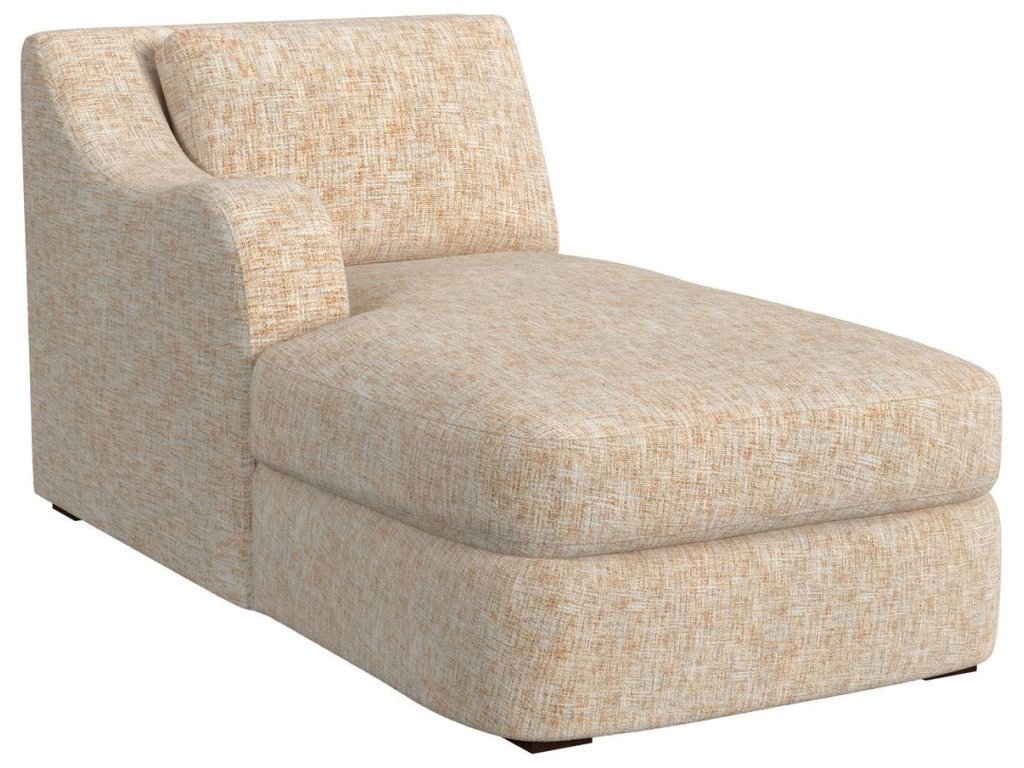Big Wave Chaise, Left Arm Facing - Thatched Butterscotch