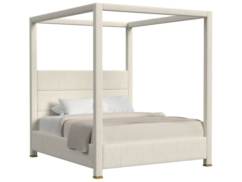 Hibernate Canopy Bed, King - Maze Oyster , 2 Cartons