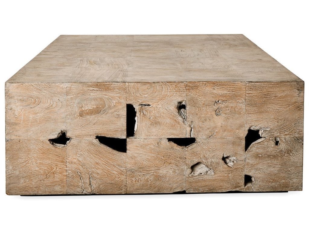 Teak Tac Toe Coffee Table - Light