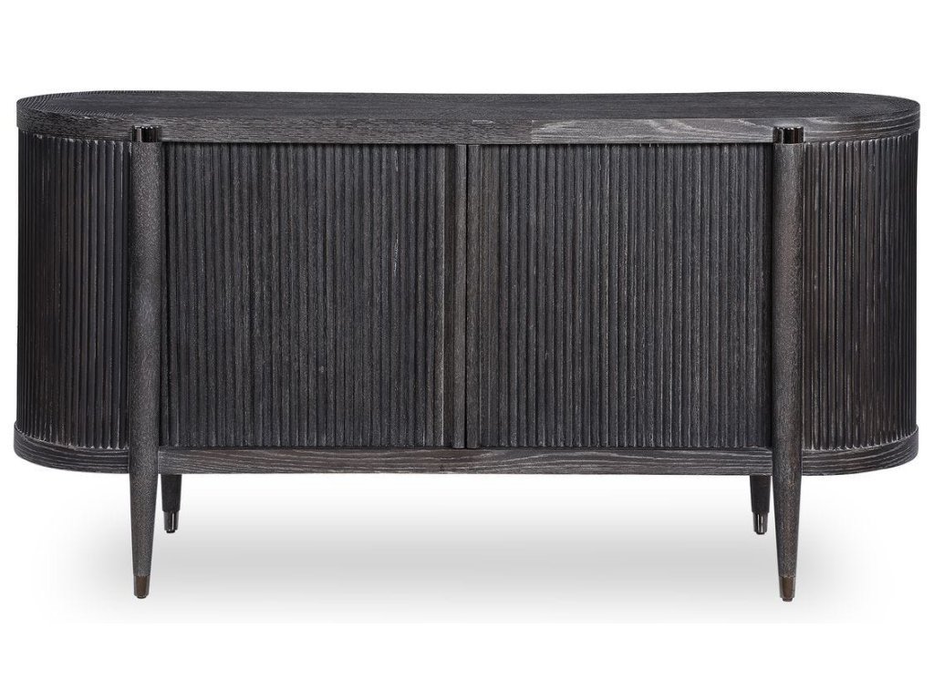Tambour Cabinet - Black Ceruse