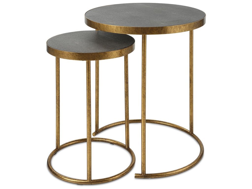 Aragon Nesting Tables, S/2, Gray