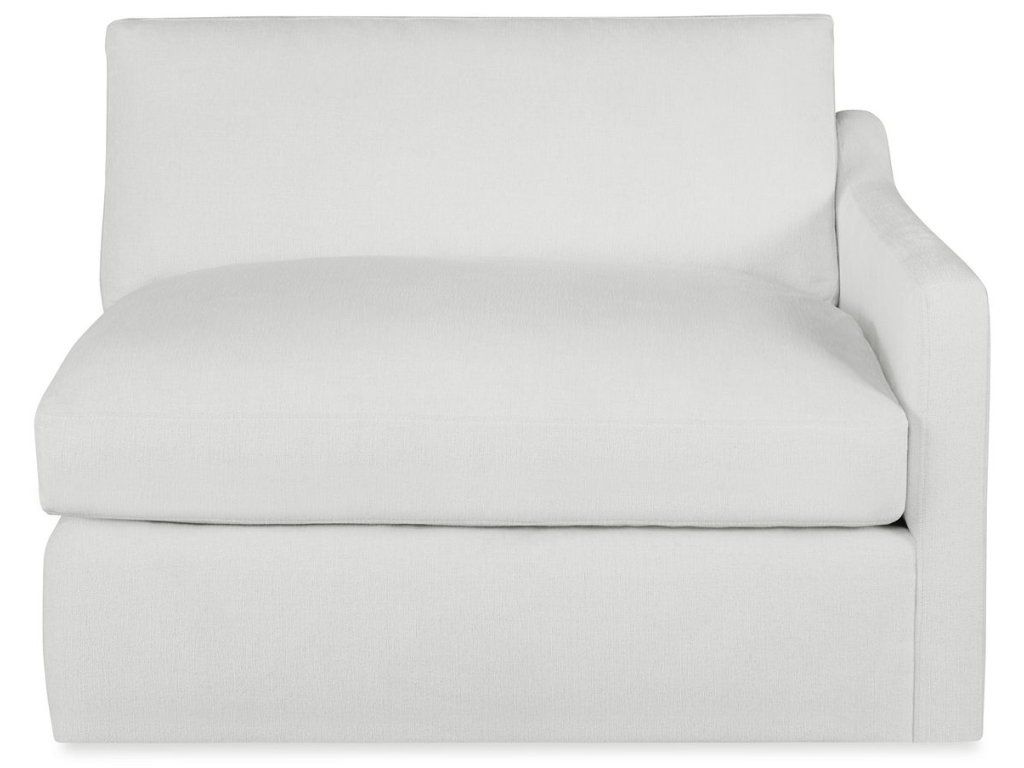 Slope Sofa, Right Arm Facing - Alabaster Chenille