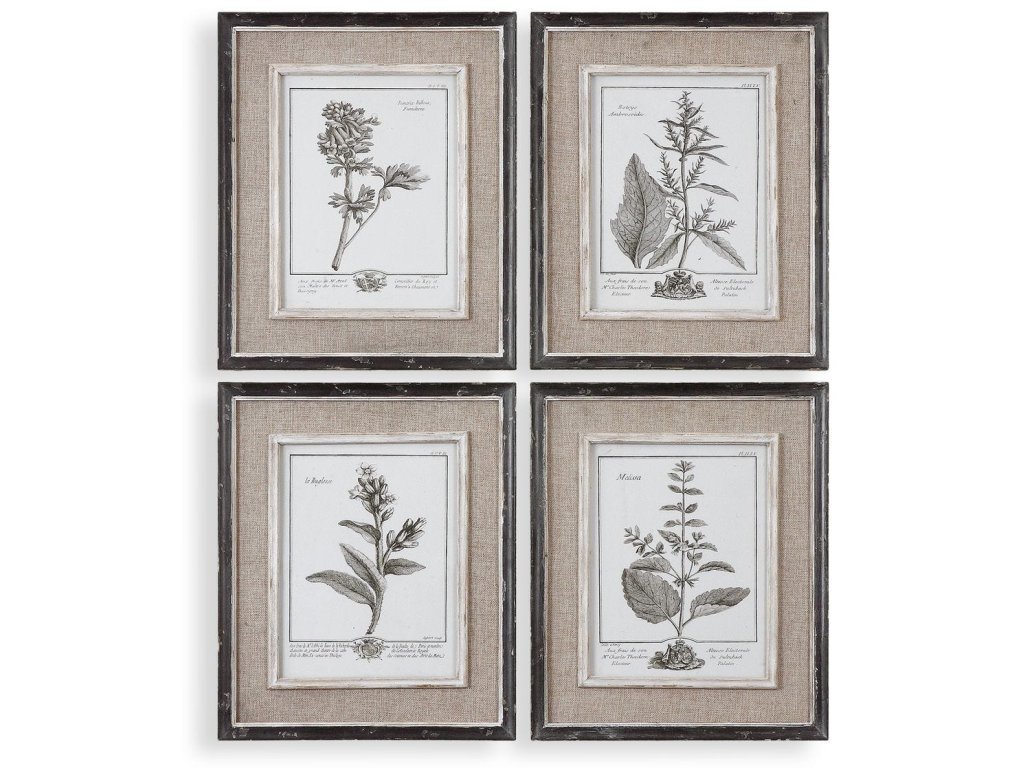 Casual Grey Study Framed Prints, S/4