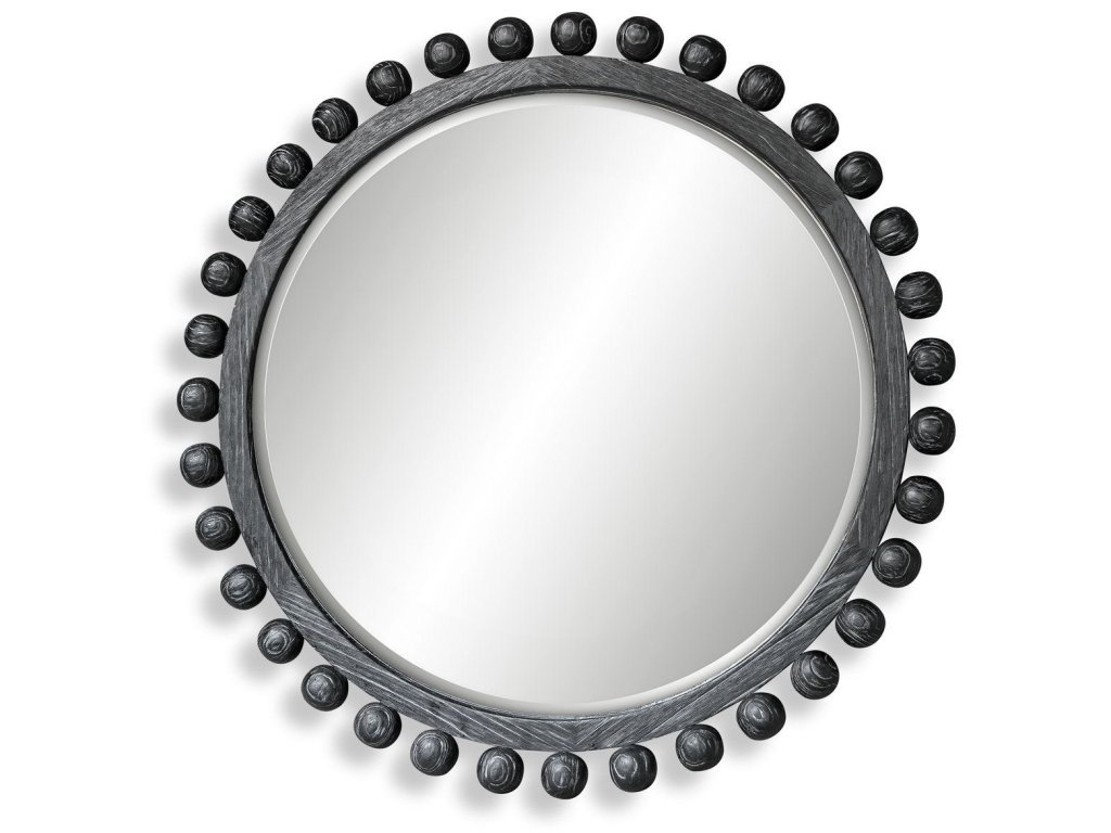 Brianza Round Mirror - 50 Ebony