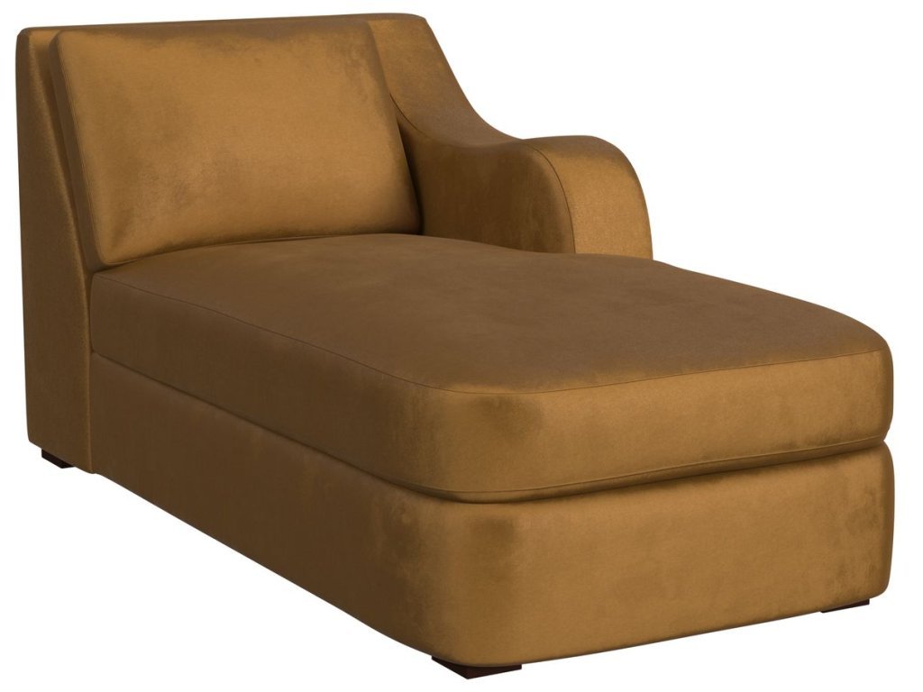 Big Wave Chaise, Right Arm Facing - Bliss Bronze