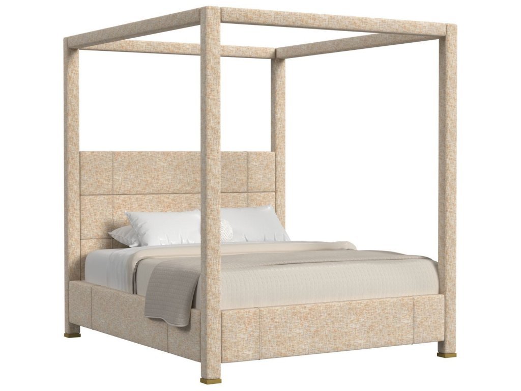 Hibernate Canopy Bed, King -Thatched Butterscotch, 2 Cartons