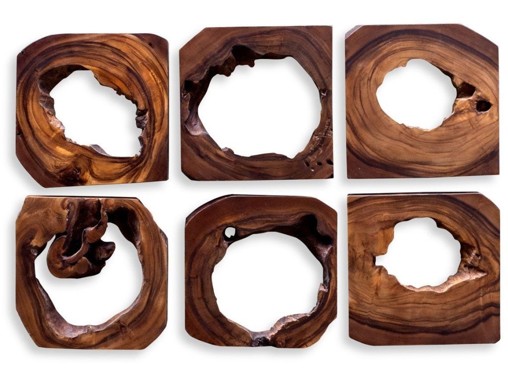 Adlai Wood Wall Art, S/6