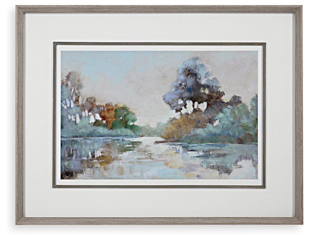 Morning Lake Framed Print