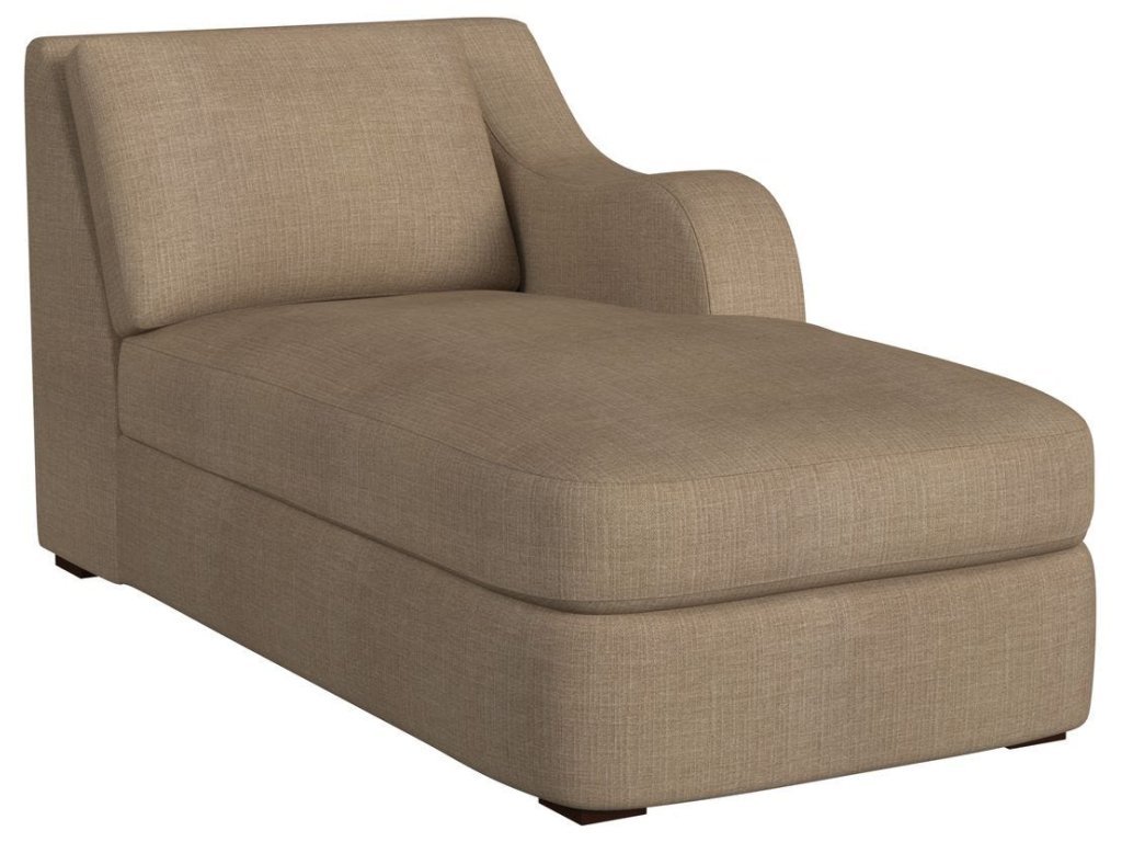 Big Wave Chaise, Right Arm Facing - Lush Tawny