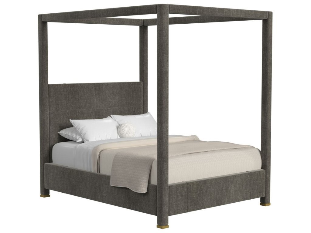 Hibernate Canopy Bed, Queen - Lux Graphite , 3 Cartons