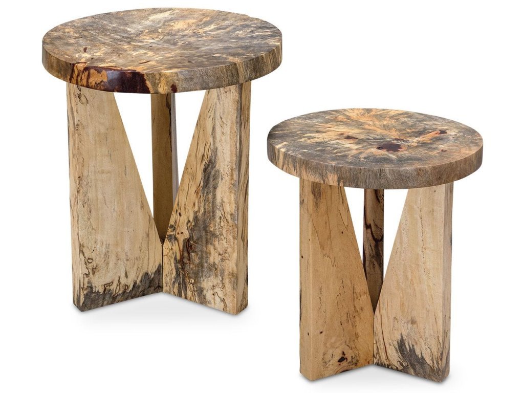 Nadette Nesting Tables, Natural, S/2