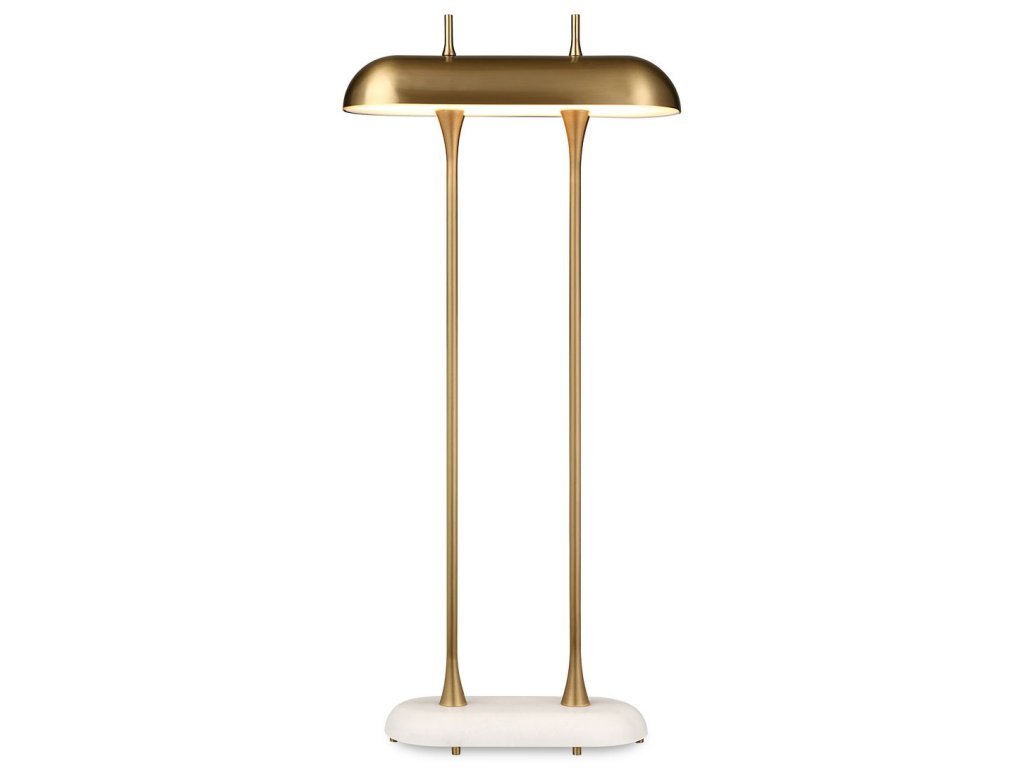 Papyrus Buffet Lamp - White Marble