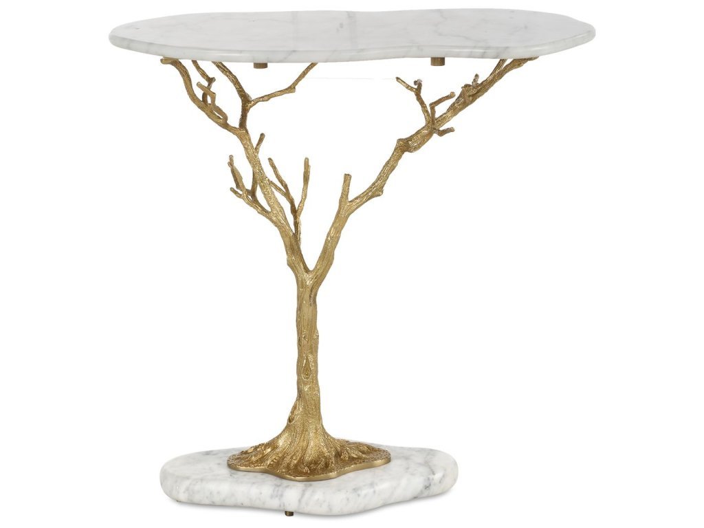 Golden Chestnut Accent Table