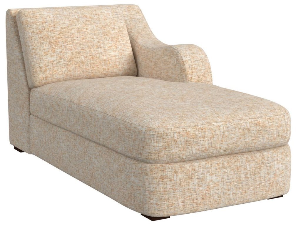 Big Wave Chaise, Right Arm Facing - Thatched Butterscotch
