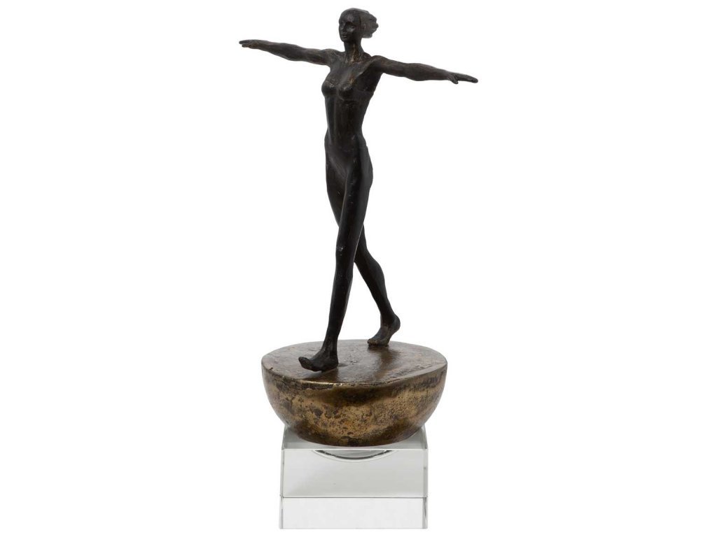 Woman Finding Balance Sculpture