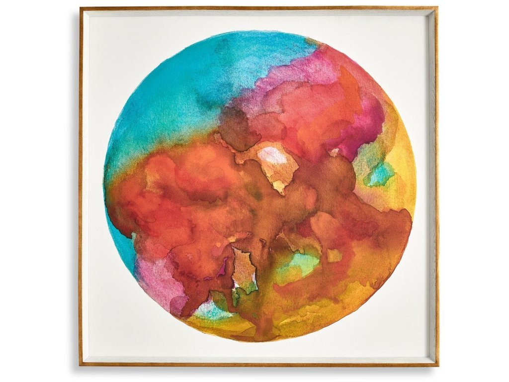 Outer World Garnet Framed Canvas