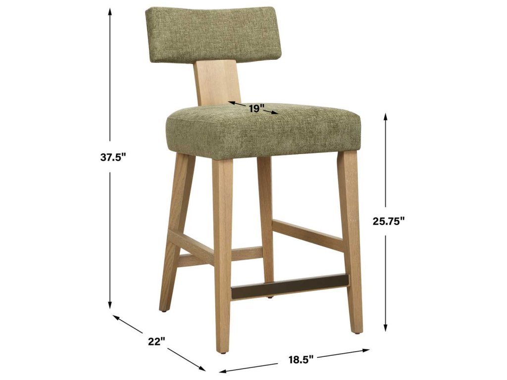 Elysian Counter Stool, Moss