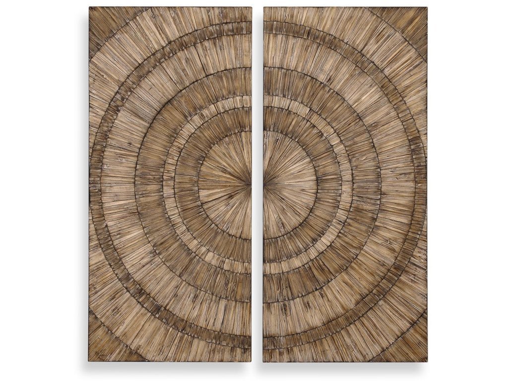 Lanciano Wood Wall Panels, S/2