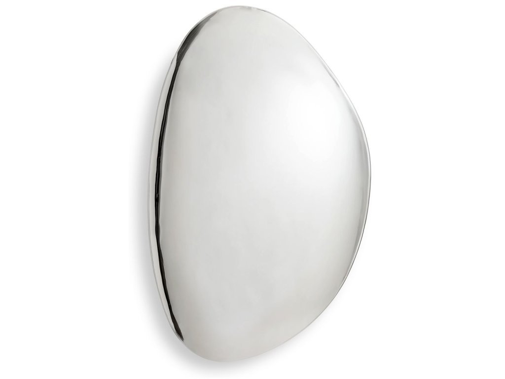 Jelly Bean Wall Sculpture - 26X38 Silver