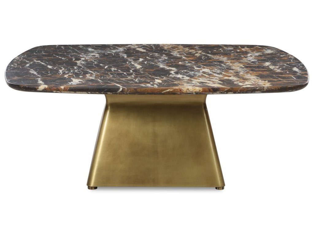 Equilateral Coffee Table - Michelangelo/Brass, 2 Cartons