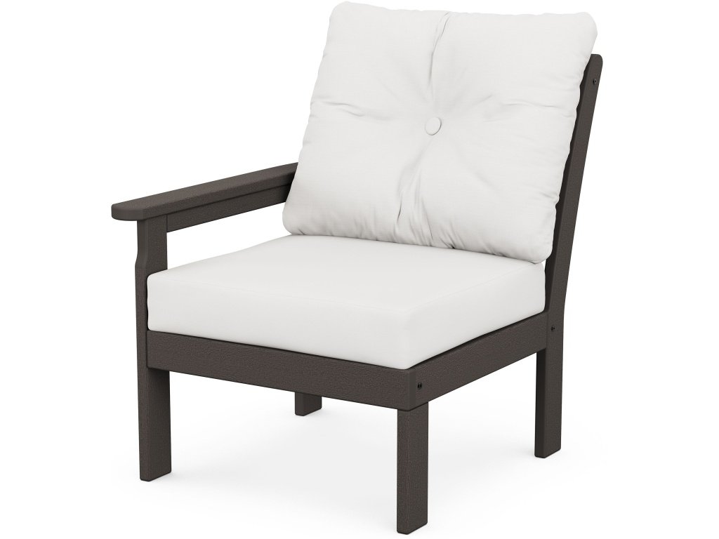 Vineyard Modular Left Arm Chair In Vintage Finish