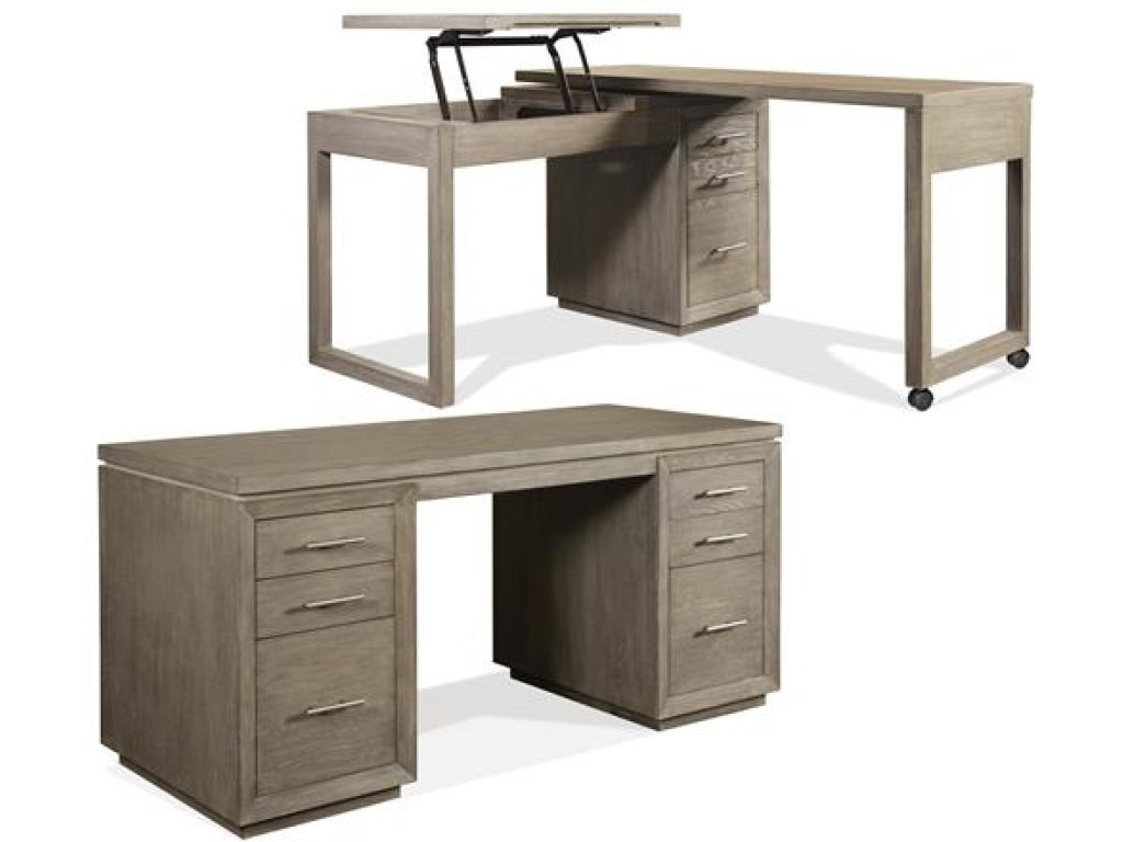 Swivel Lift Top L-Desk