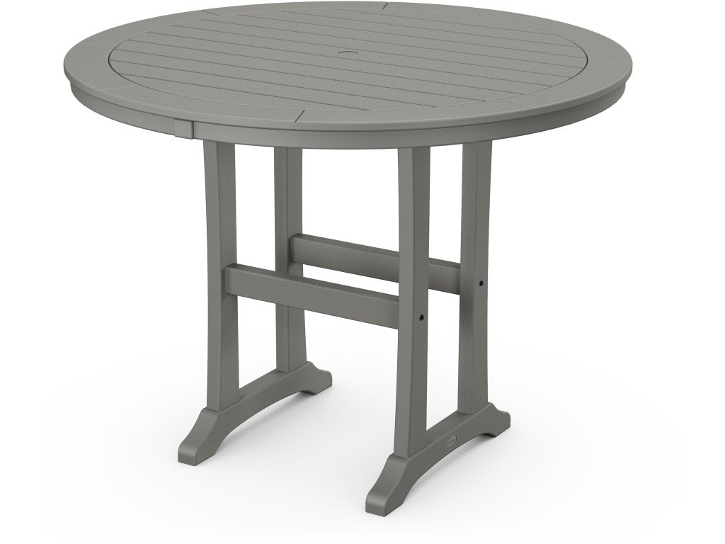 Nautical Trestle 48" Round Counter Table
